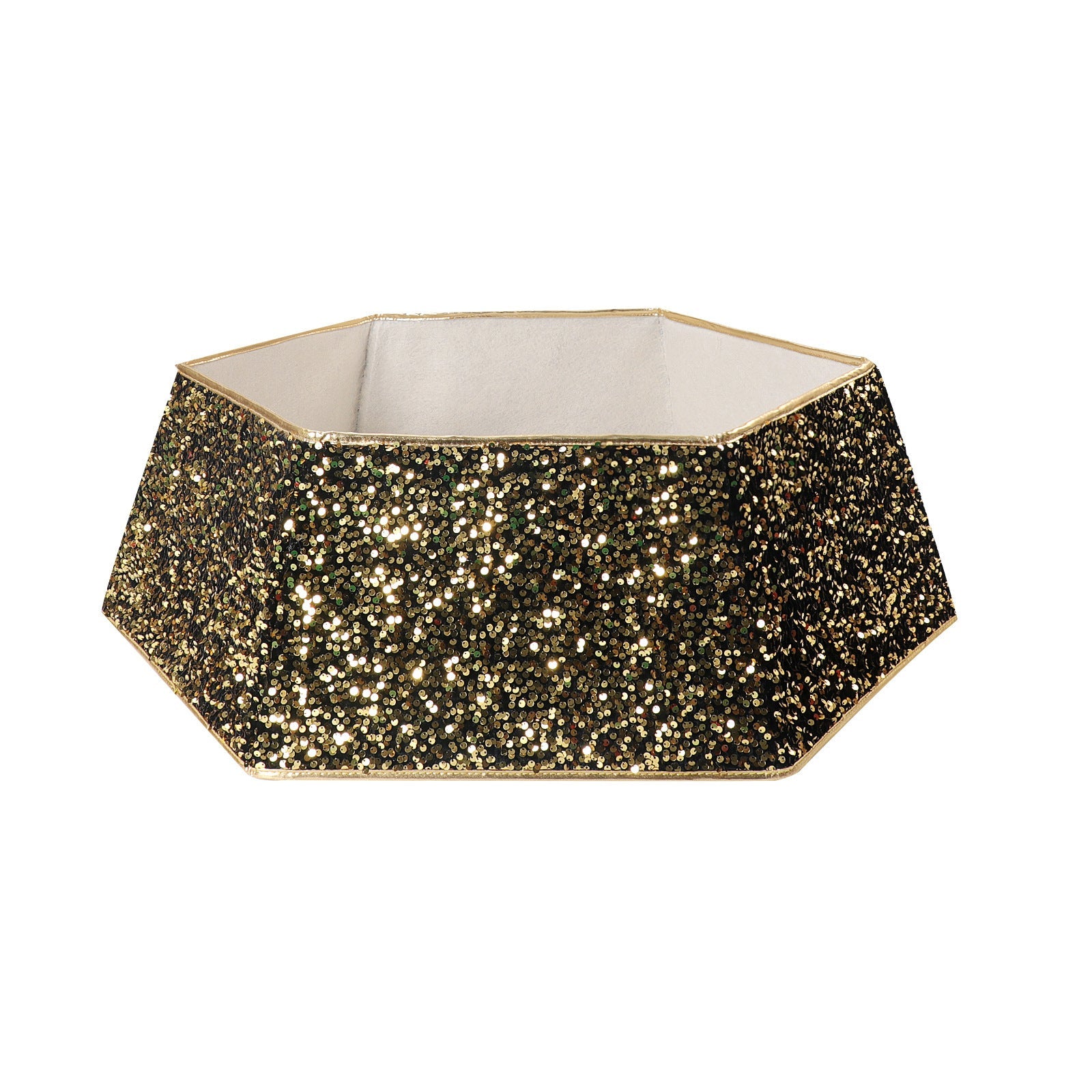 Juletræsforklæde med pailletter og dekorativ base 5