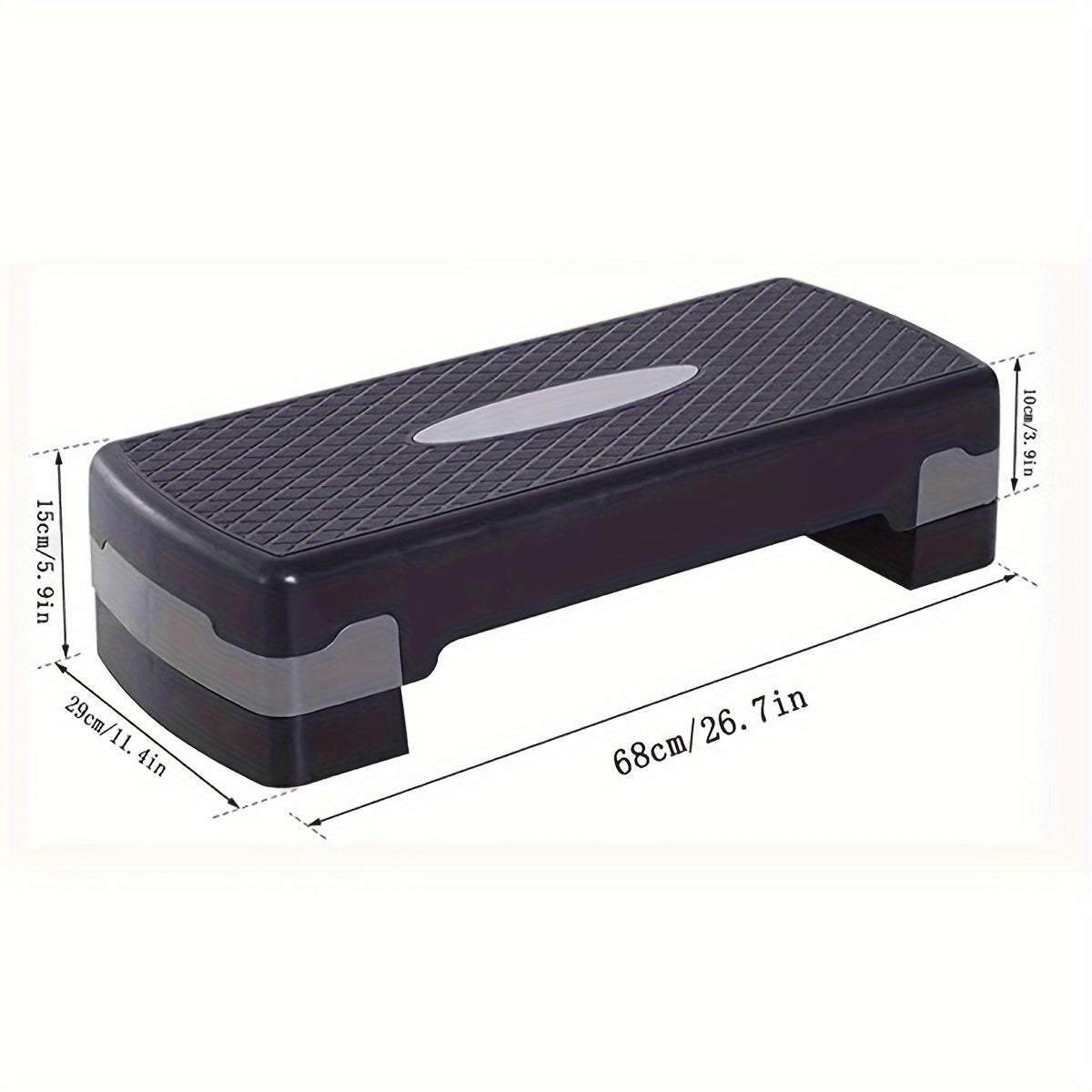 Justerbar aerob stepmaskine med skridsikker overflade – perfekt til hjemme- og fitnesstræning 0