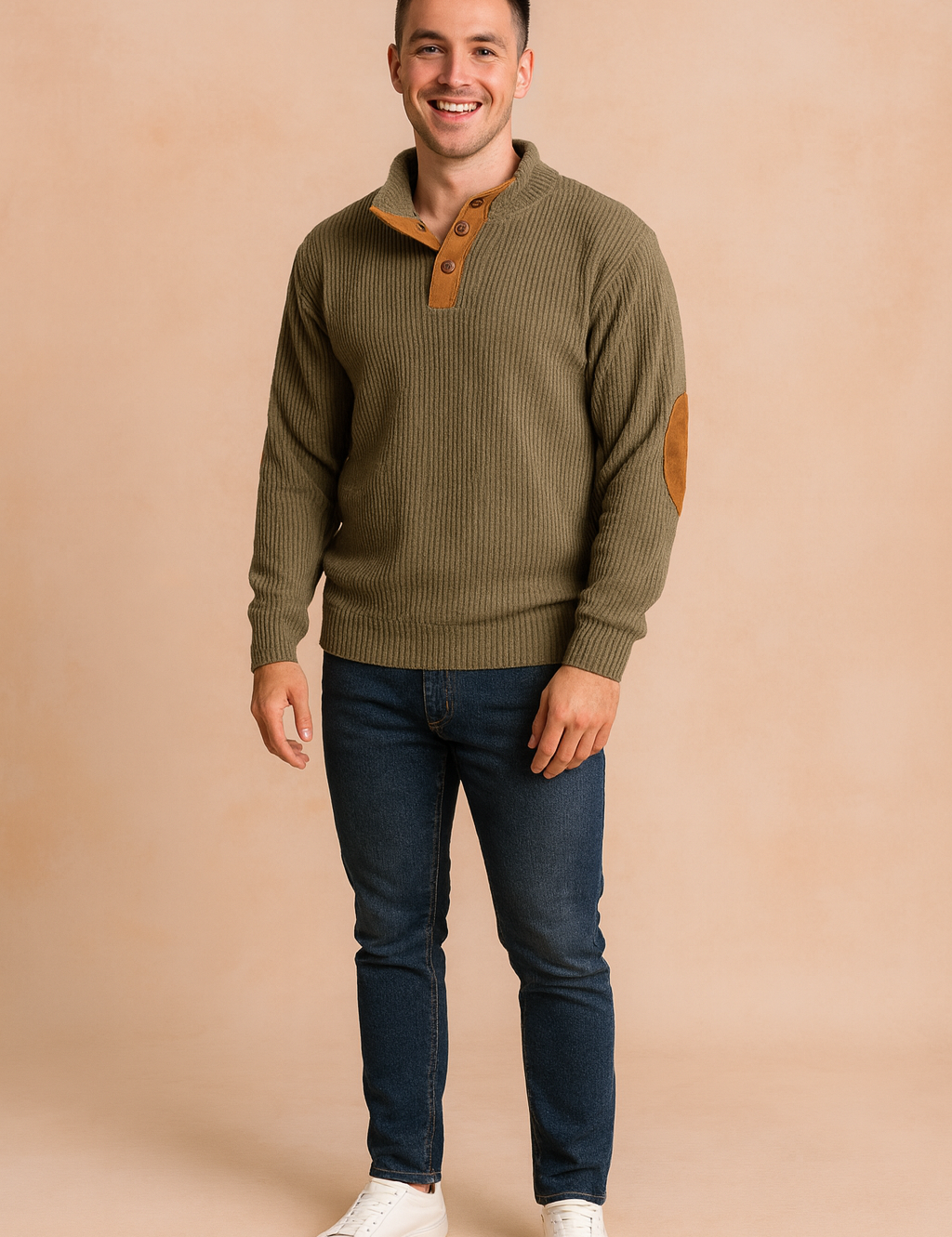 Kajetan | Retro Sweater Med Knapper 0