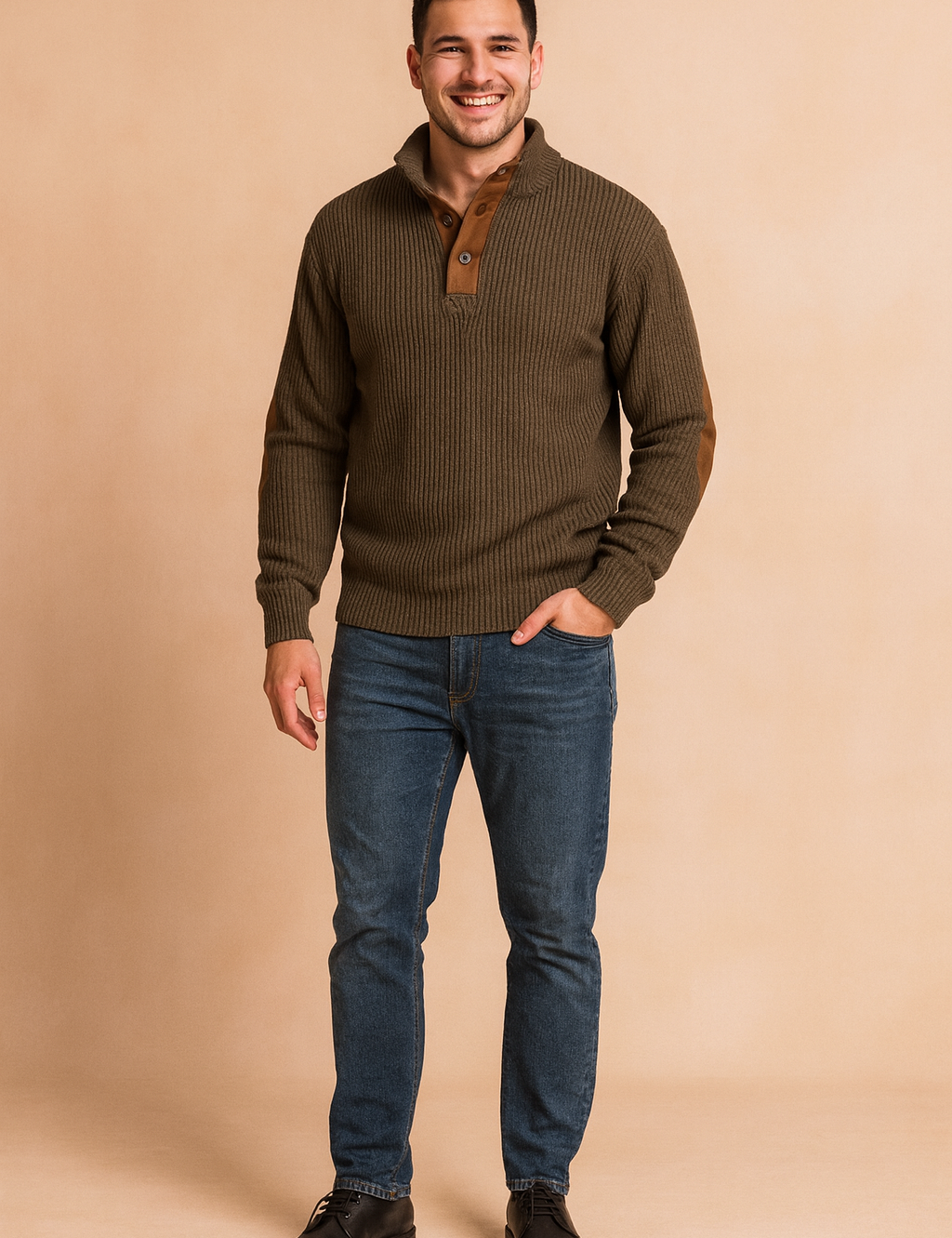 Kajetan | Retro Sweater Med Knapper 2