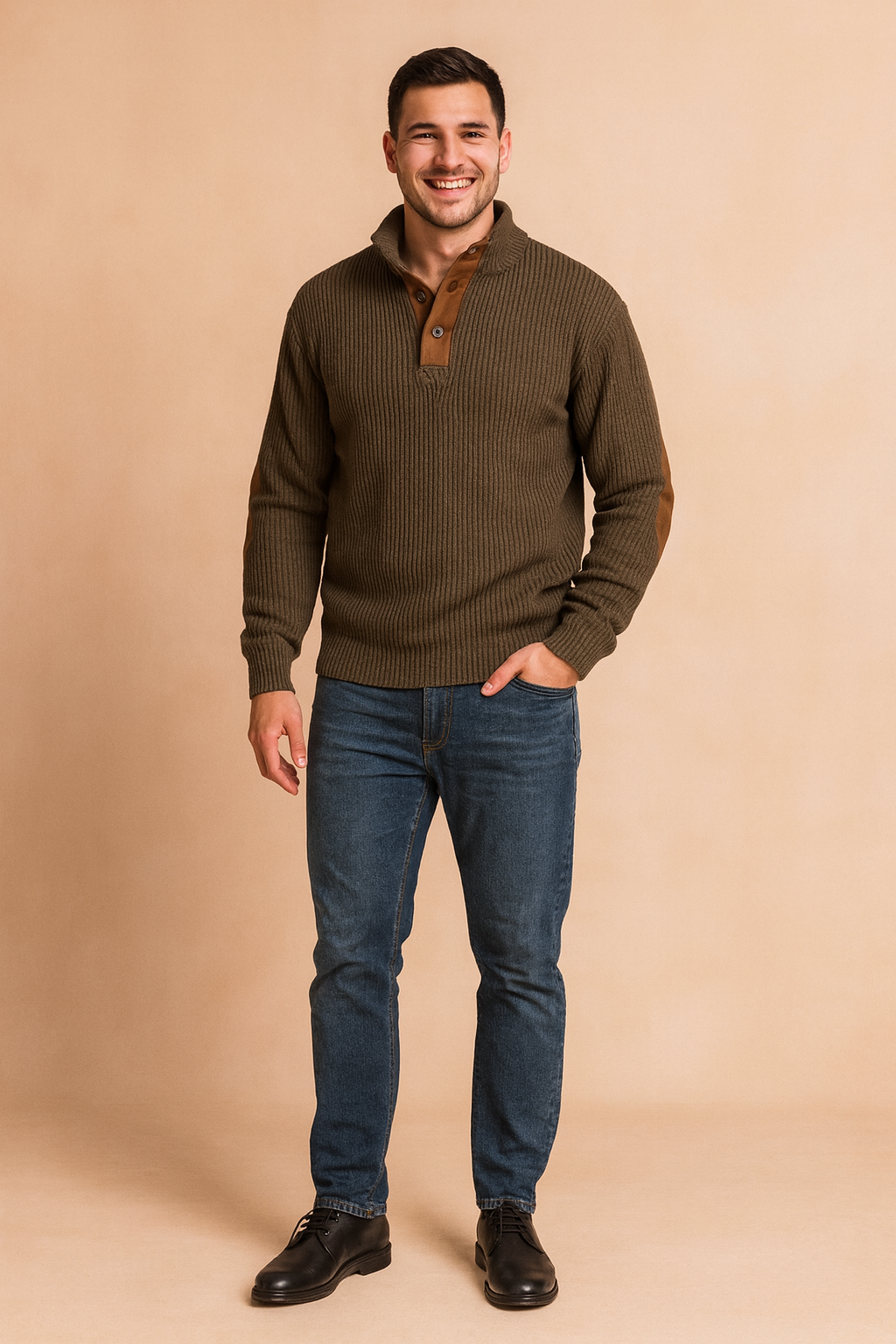 Kajetan | Retro Sweater Med Knapper 2