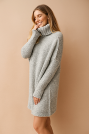 Kalina | Tunika med rullekrave og løs pasform 1