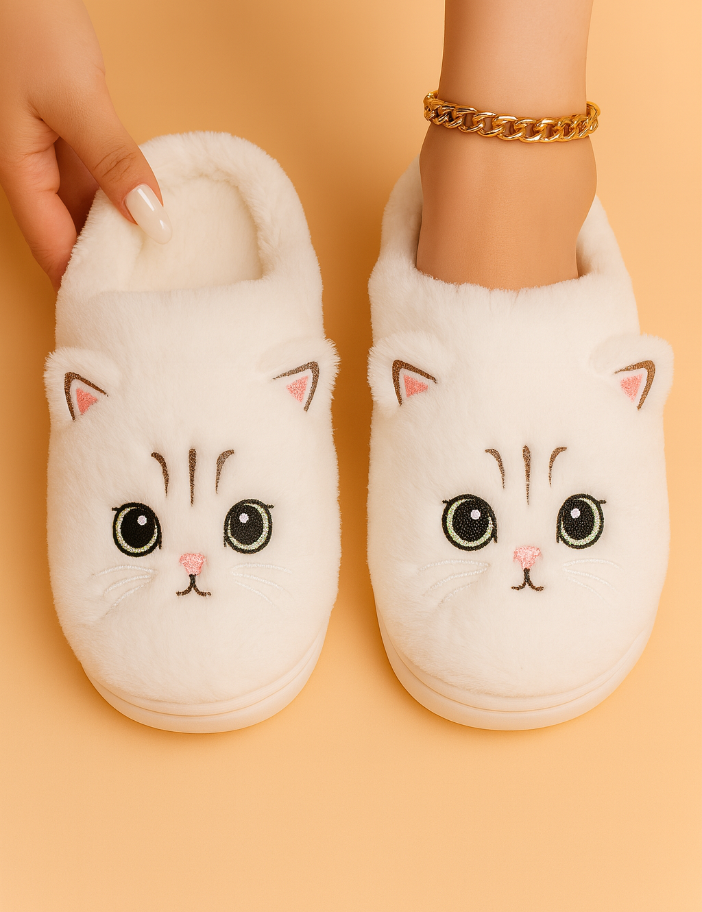 Kattesko | Komfortable skridsikre hjemmesko 1