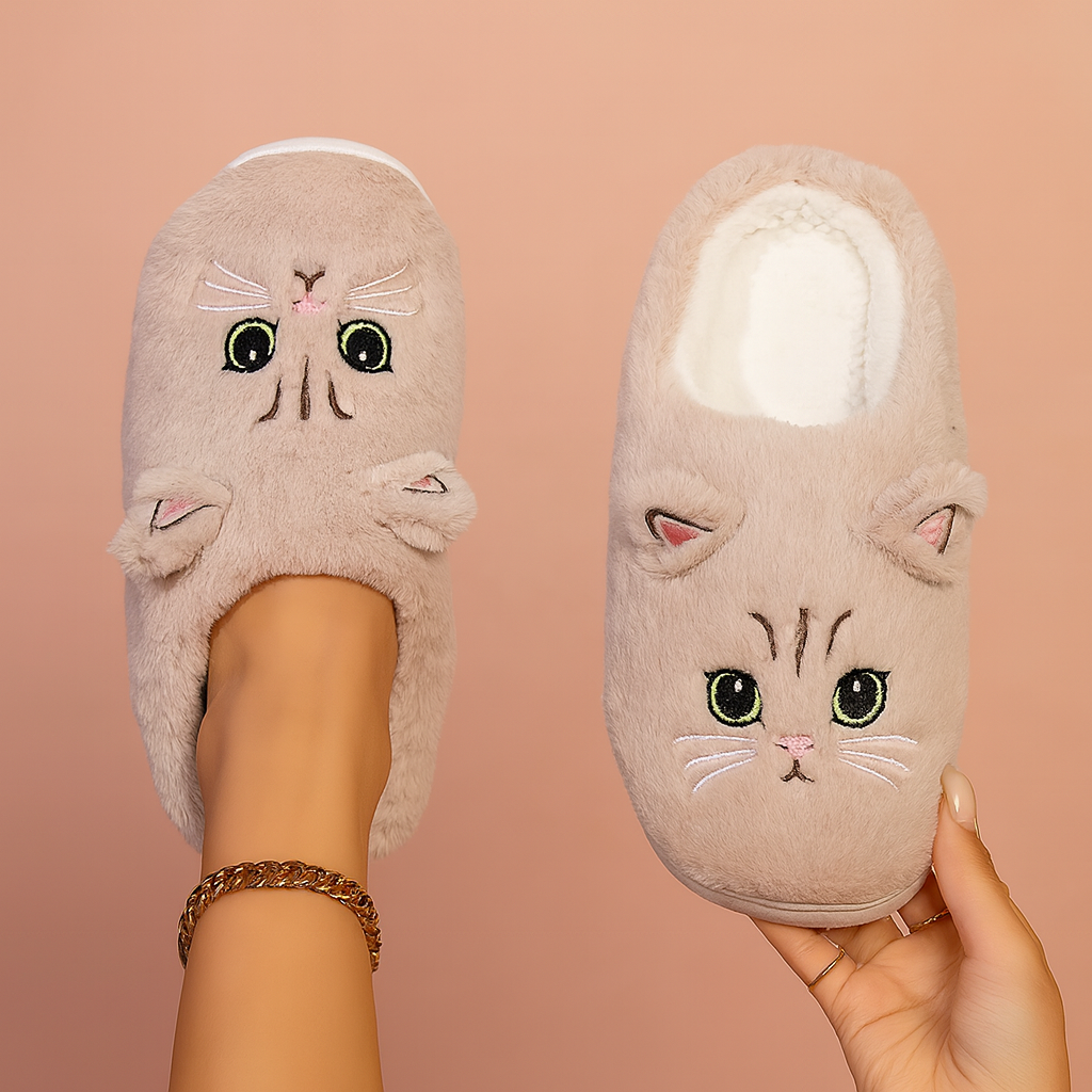 Kattesko | Komfortable skridsikre hjemmesko 3