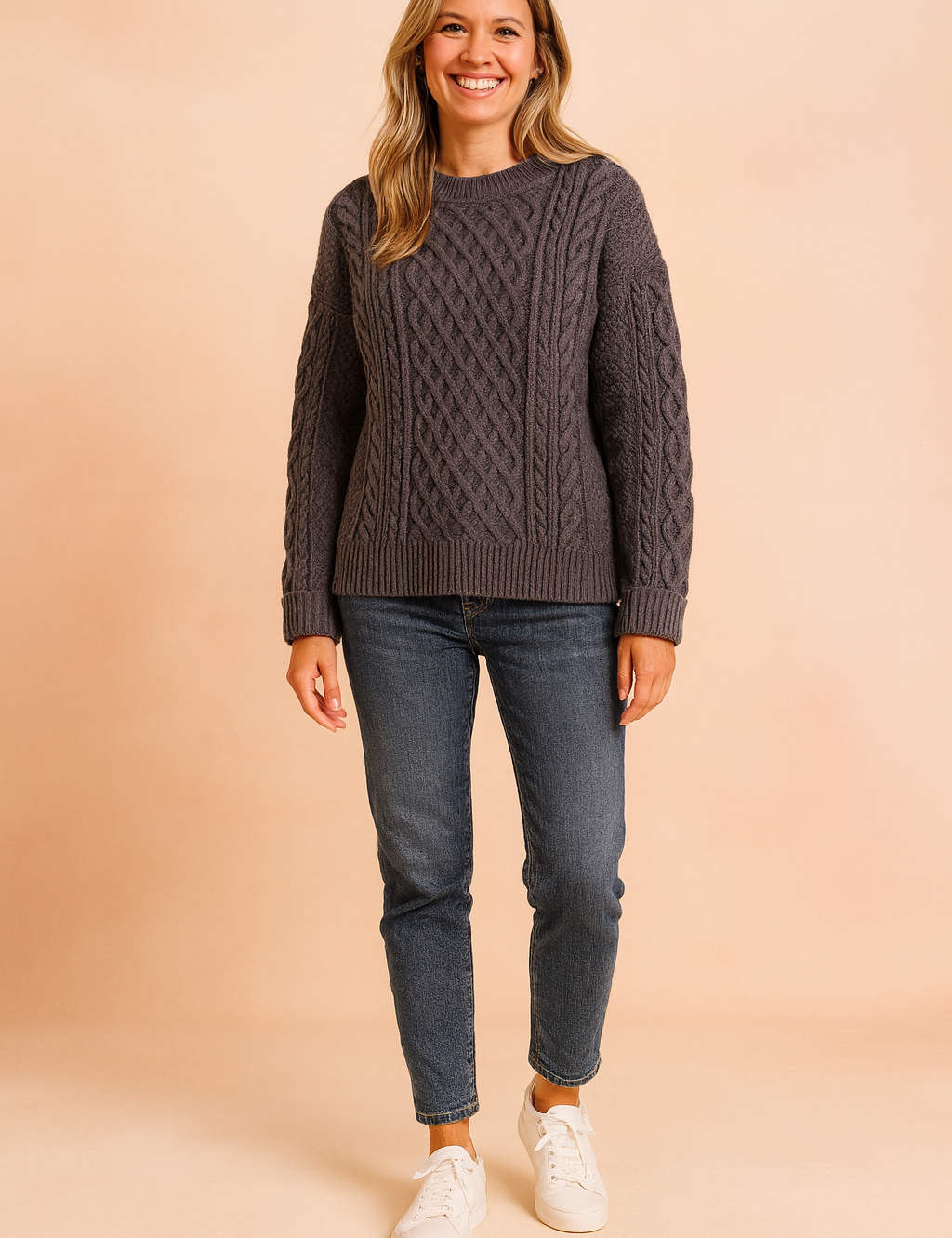 Kinga | Kabelstrikket sweater 3