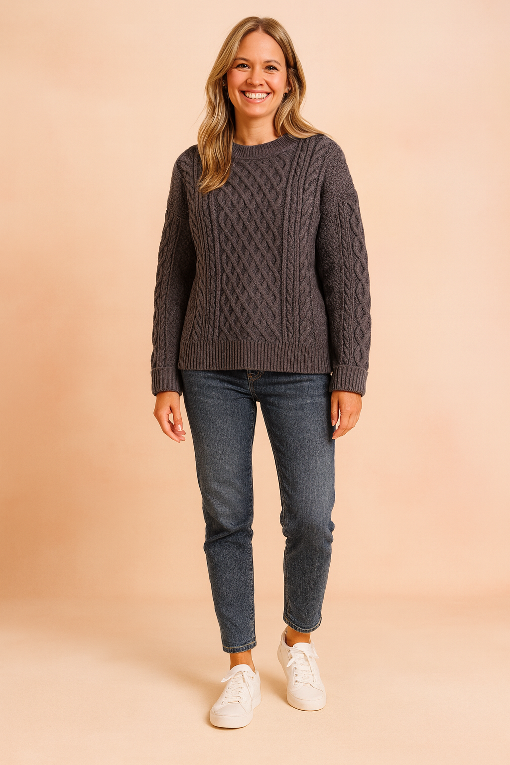 Kinga | Kabelstrikket sweater 3