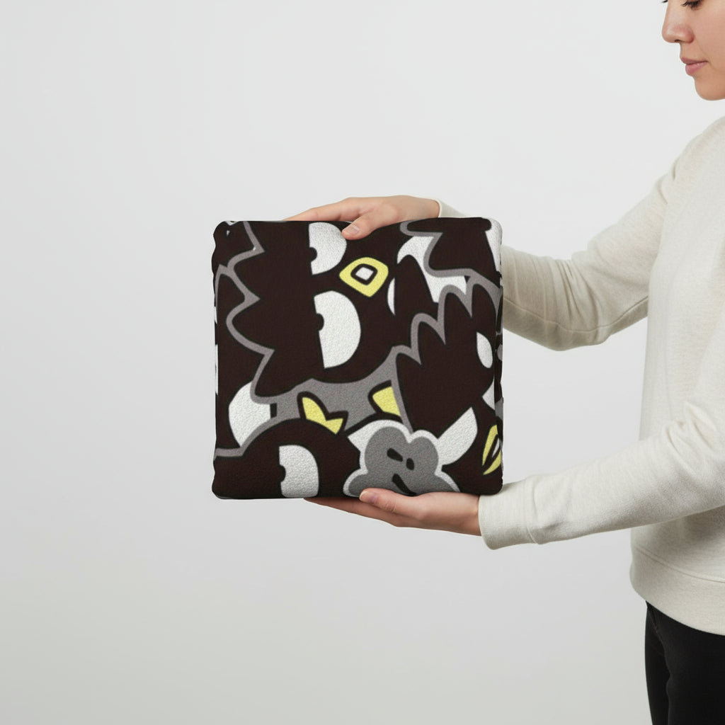 Kitty Flannel Tæppe – Blødt Plys Tæppe med Katte- & Blomstermønster til Seng, Sofa & Rejsekomfort 2