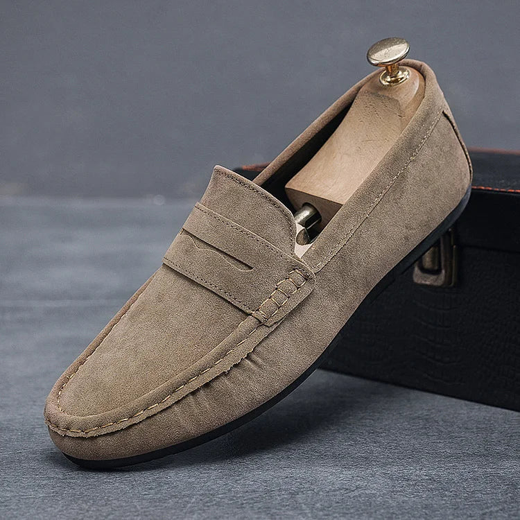 Klassiske slip-on loafers til mænd med justerbar blondedetaljer 6