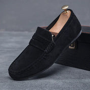 Klassiske slip-on loafers til mænd med justerbar blondedetaljer 7