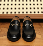 Komfortable slip-on penny loafers til mænd i fleksibelt materiale 0