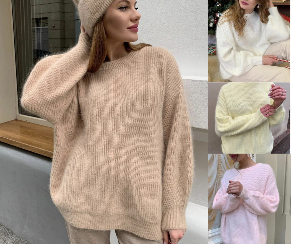 Mary | Varm Komfortabel Dame Sweater