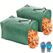 Kraftig havebladsopsamlingspose – Genanvendelig PP haveaffaldspose til udendørs oprydning, træblade og græsaffald 4