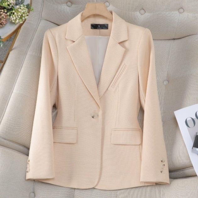 Kvindernes Slim Fit Blazer Elegant Spandex 5