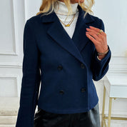 Kvinders Korte Frakke Slank Design Efterår Lang ærmer 0