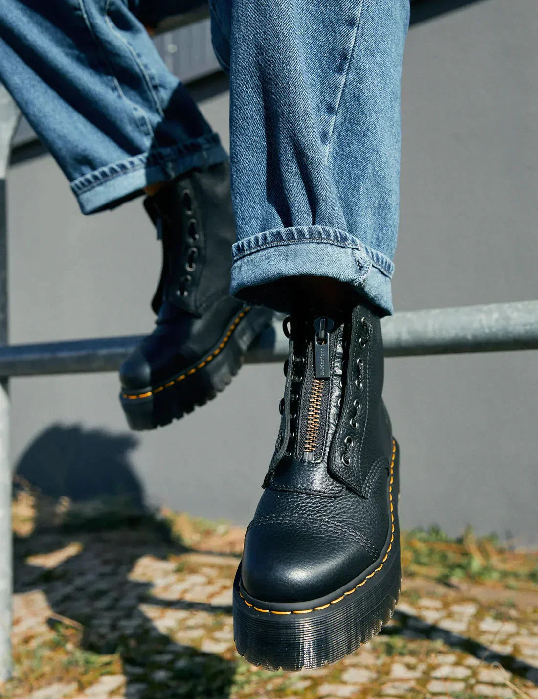 Kvinders Læder Ankelstøvler med Hæl og Holdbar Sål 0