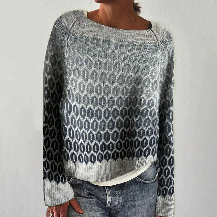Luna | Grå Casual Efterårs sweater