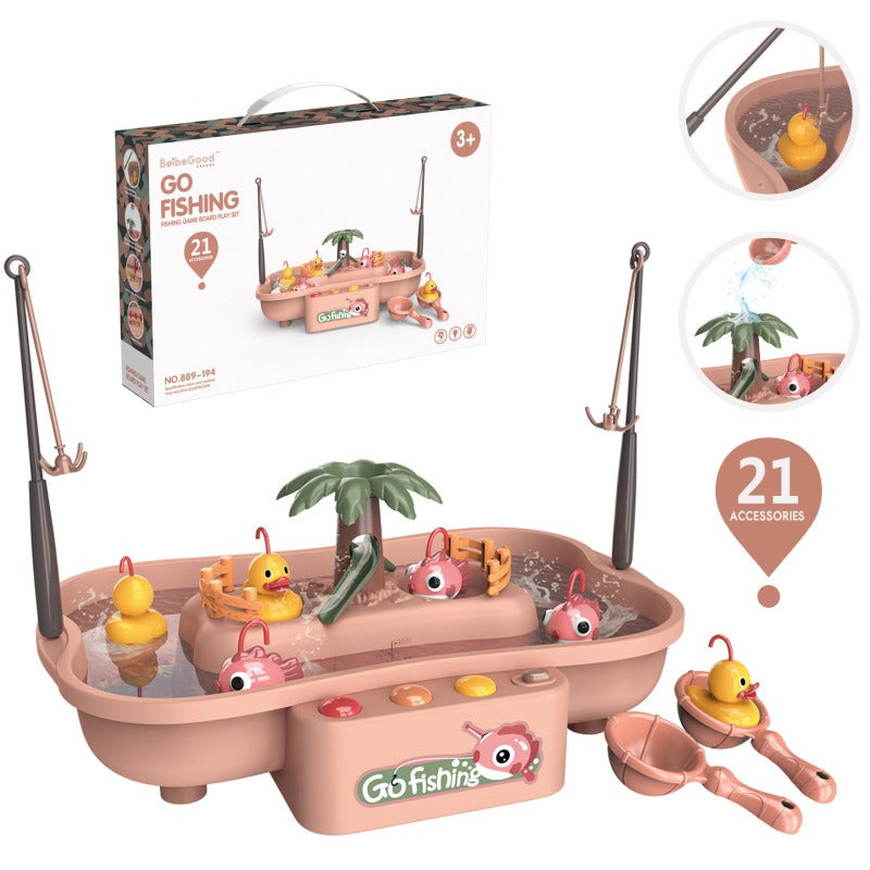 Interaktivt vandfiskespil for børn – andefangstaktivitet, der forbedrer motoriske færdigheder og kreativitet