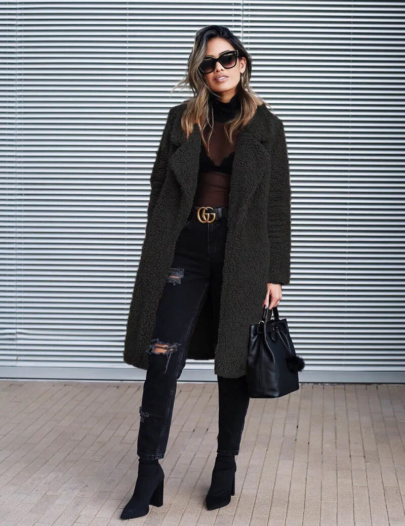 Lang fleecejakke til damer | Vinter 5