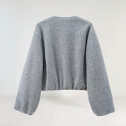 Langærmet overgangsjakke til dame | Cropped fit 1