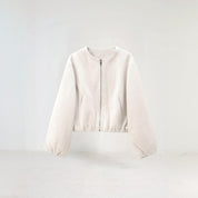 Langærmet overgangsjakke til dame | Cropped fit 3