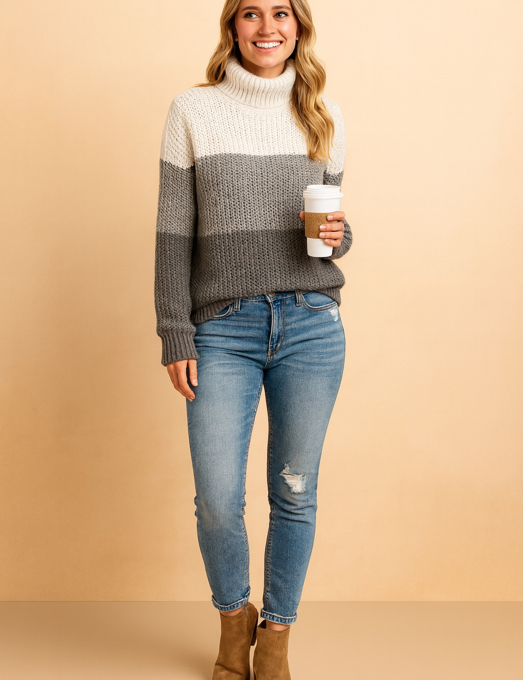 Laura | Klassisk stribet sweater 0