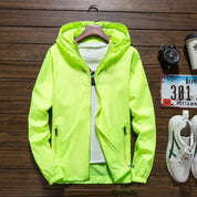 Let, vandtæt vindjakke med hætte til mænd 3