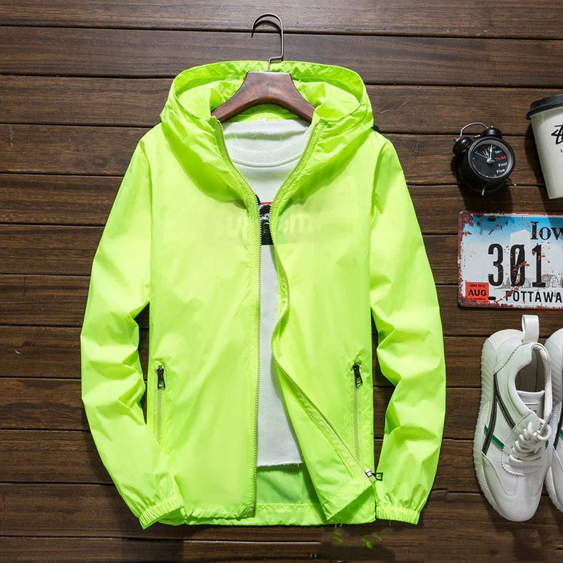 Let, vandtæt vindjakke med hætte til mænd 3