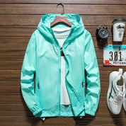 Let, vandtæt vindjakke med hætte til mænd 4