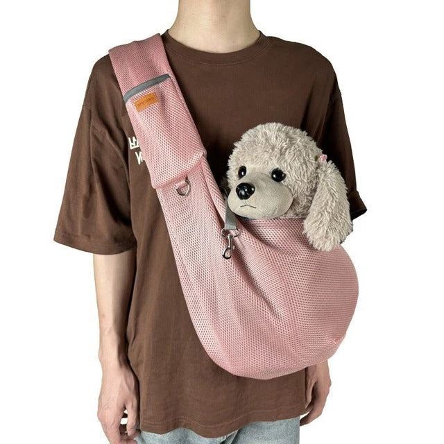 Let og åndbar crossbody-taske til hunde 2