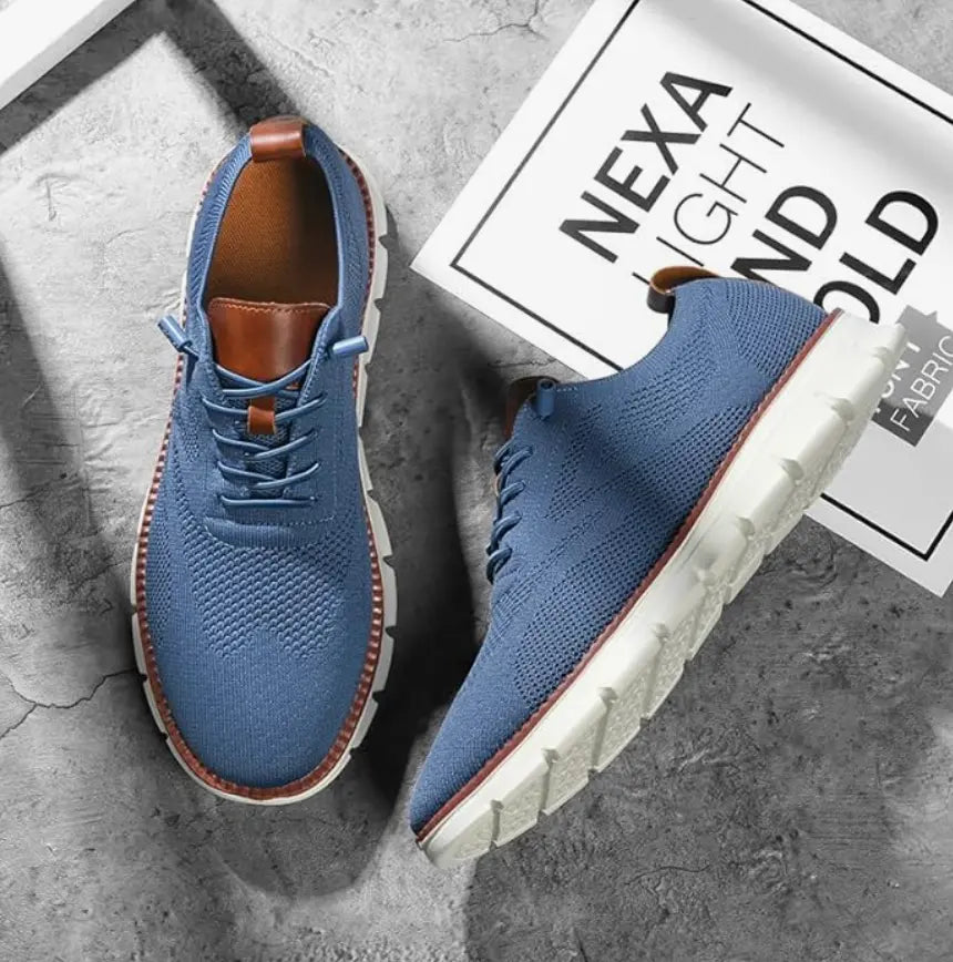 Lette herresneakers i behagelig strikblanding 7