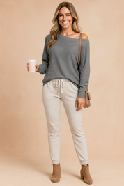 Lidia | Off-shoulder dametrøje 0