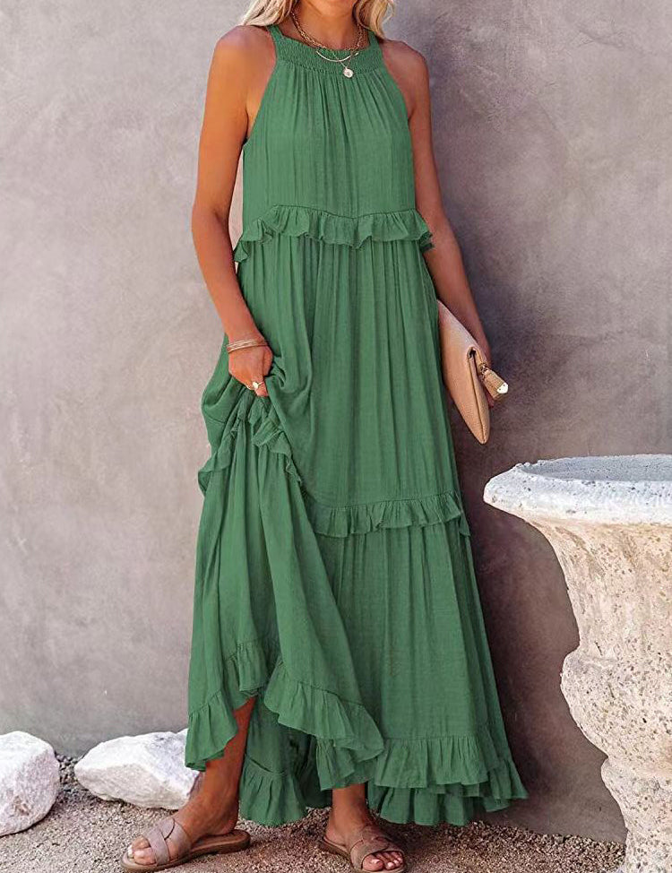 LunaGlam - Elegant Ærmeløs Aftenkjole 0