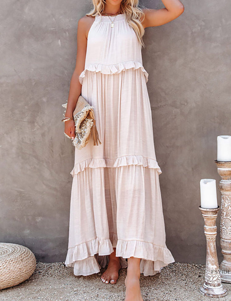 LunaGlam - Elegant Ærmeløs Aftenkjole 1