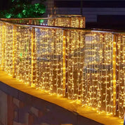 Lyskrans | Solcelledrevet istapbelysning til udendørs dekoration 2