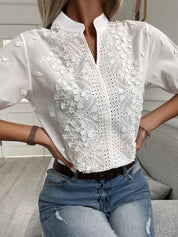 Dianthe | Bluse V-Hals Chic