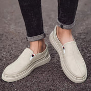 Mænds Komfortable Mokkasiner Åndbar Læder 5