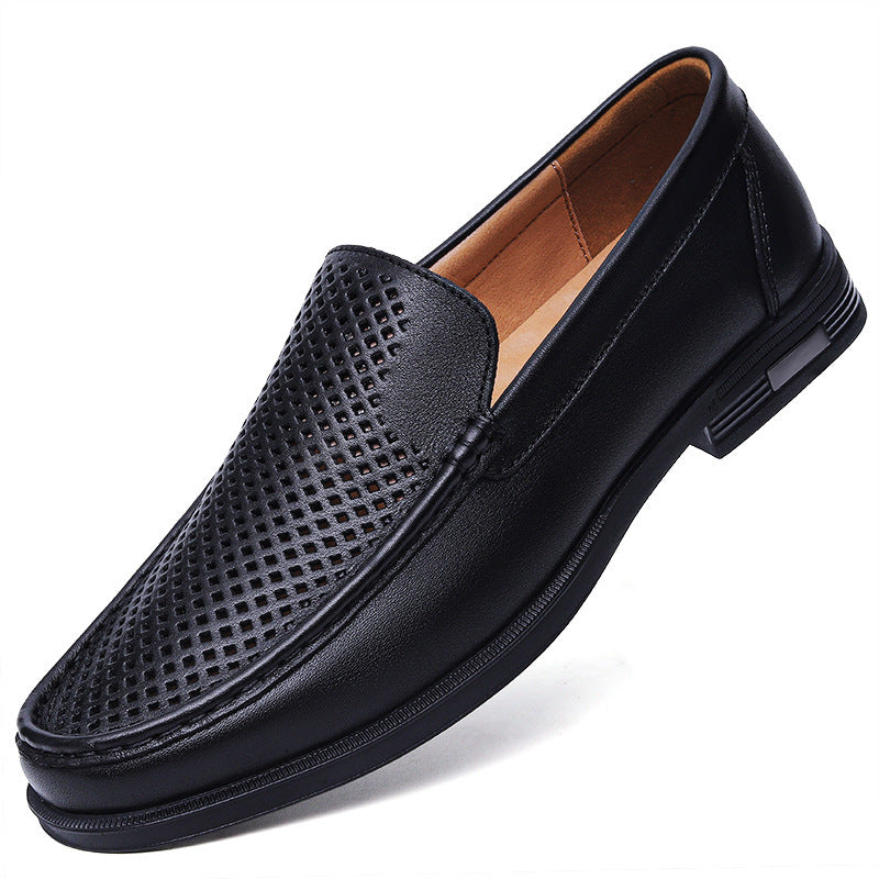 Mænds Komfortable Slip-On Loafers Læder Blød Sål 3