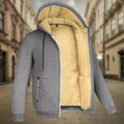 Mænds Vinter Hættejakke Praktisk Fleece Foring 7
