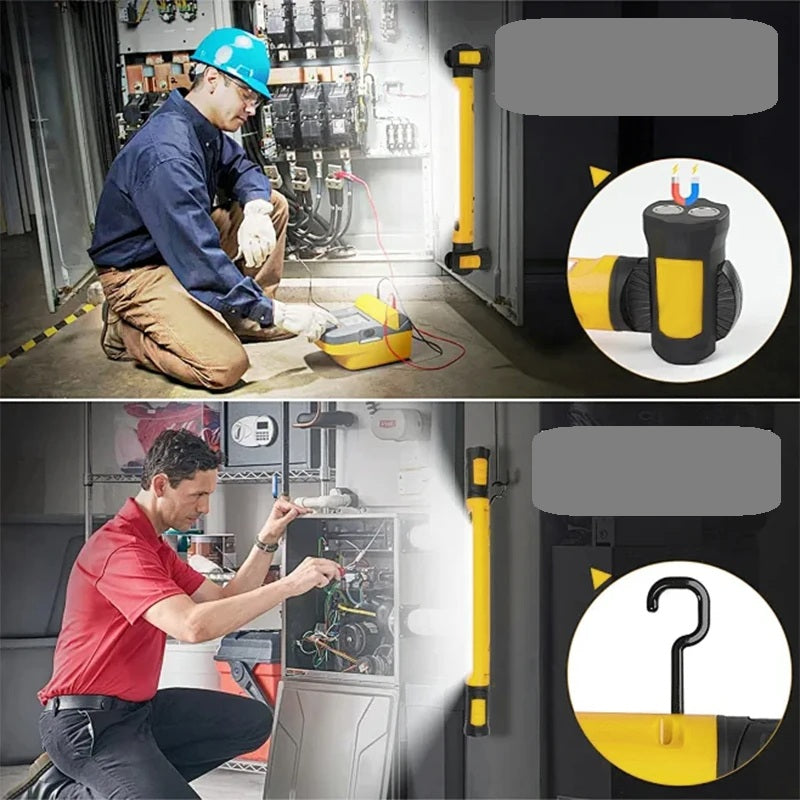 Magnetisk LED-arbejdslysbjælke – Genopladelig 5200mAh lampe til bilreparationer, belysning under motorhjelmen og udendørs nødbelysning 4