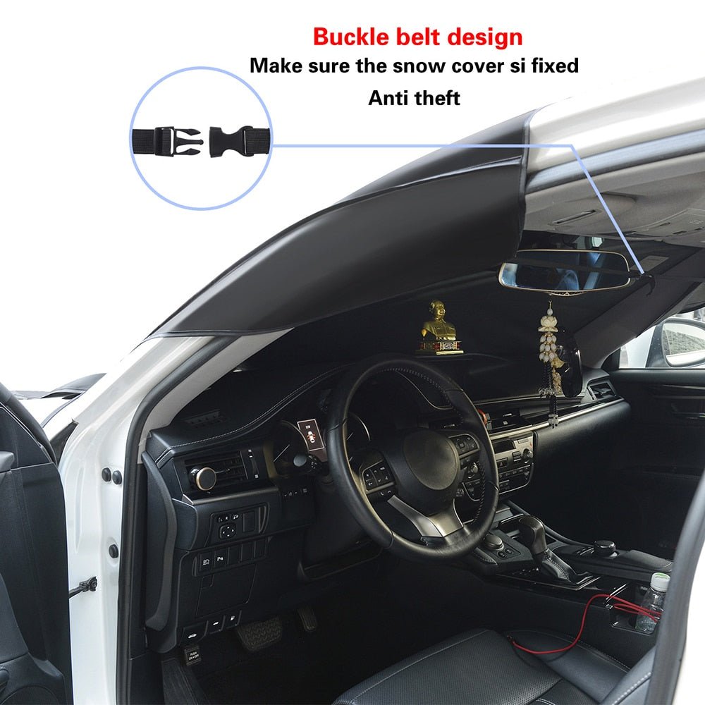 Magnetisk solskærm til bil - Anti-sne støvtæt varmeisolering fire årstider universal til hatchback sedan SUV 3