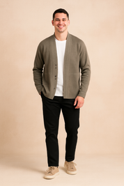 Mark | Cardigan med slids foran 0