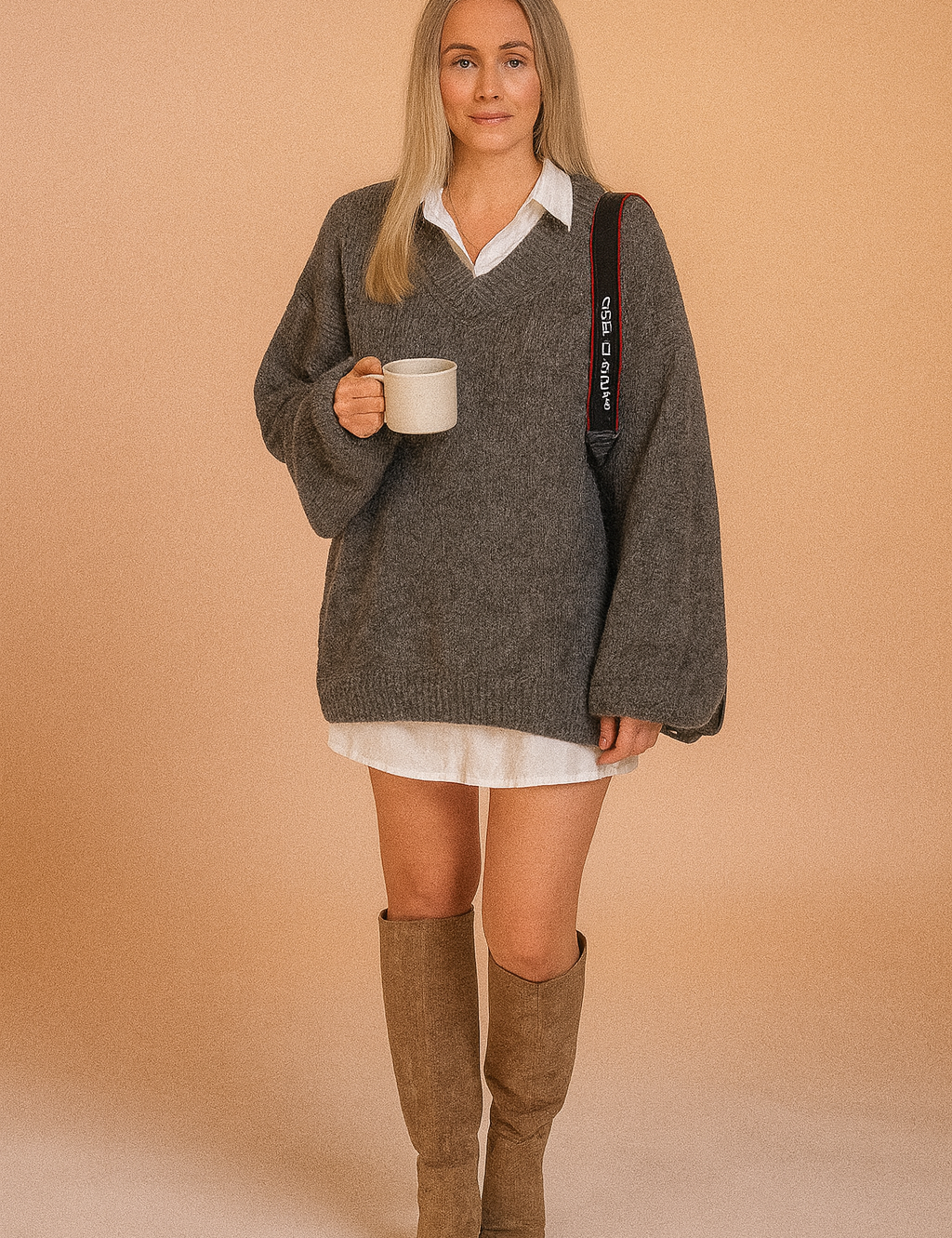 Marli | Strikket sweater med V-hals 2