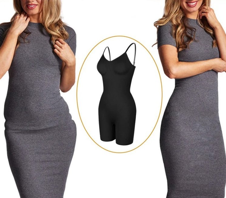 Mavekontrol bodysuit - Sømløs numseløfter, lårslankere, skulpturerende undertøjs-bodyshaper 1