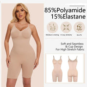 Mavekontrol bodysuit - Sømløs numseløfter, lårslankere, skulpturerende undertøjs-bodyshaper 5