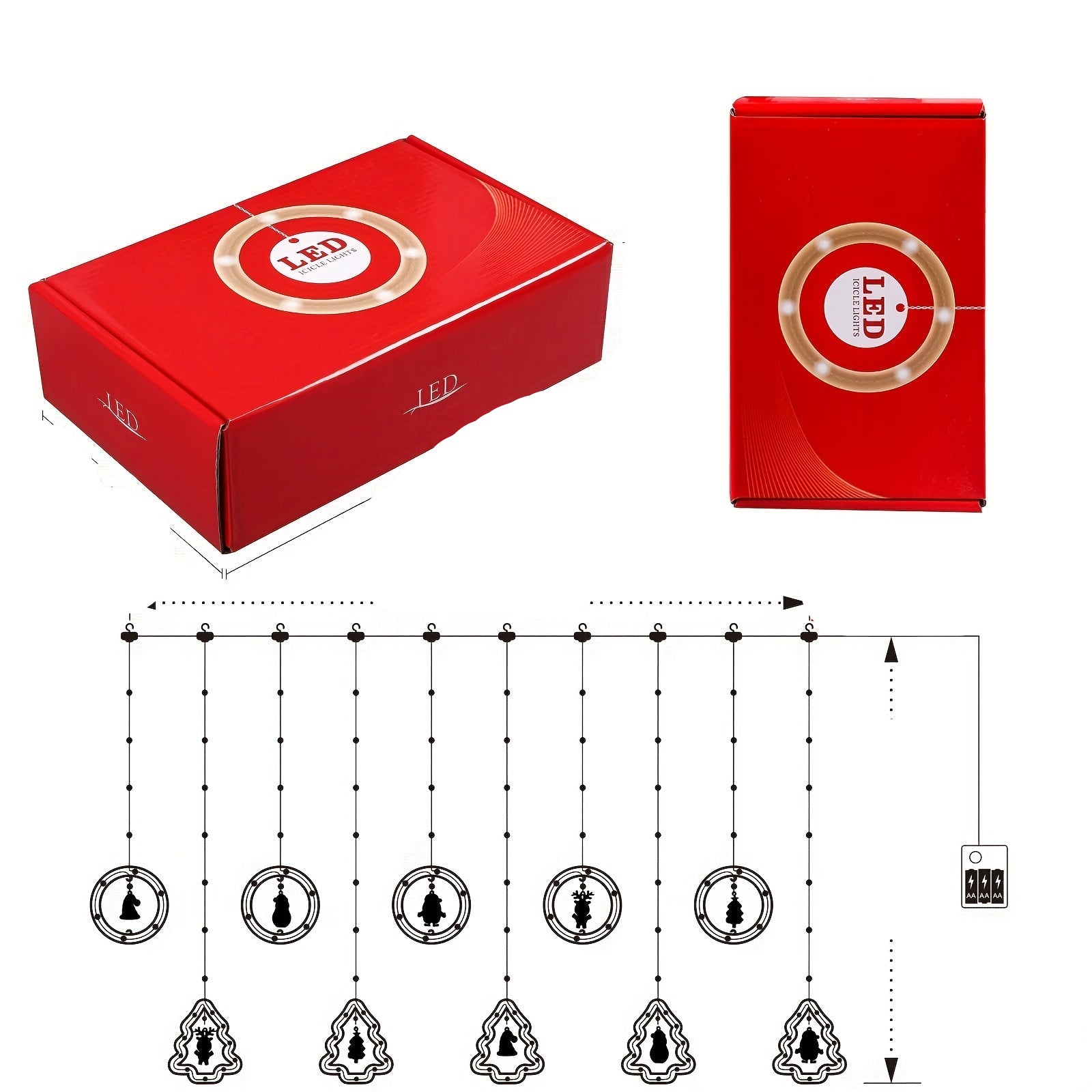 MerryCircle – Ønskningring LED-lys med roterende farveeffekt 0