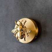 Messing Dyre Vægkrog med Guld Accenter 4