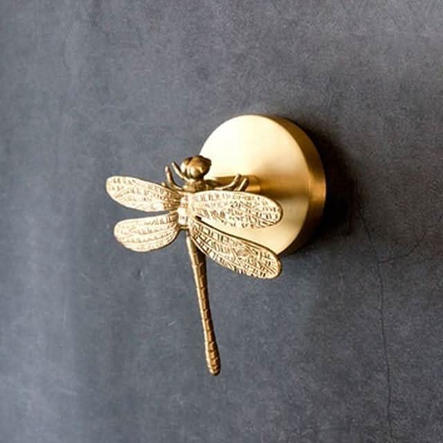 Messing Dyre Vægkrog med Guld Accenter 5