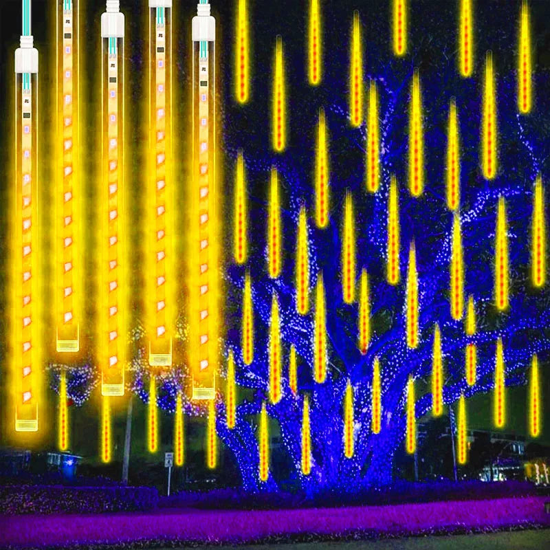 Meteordråber | LED-vanddråbelys til festlig udendørsindretning 6