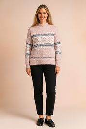 Milena | Sweater med vintersnefnugmønster 1