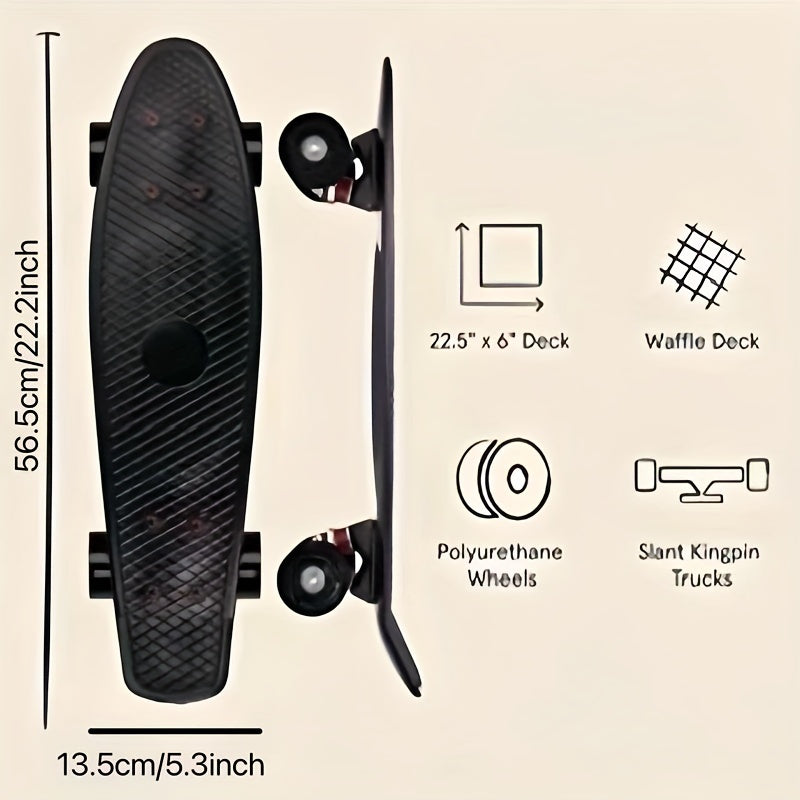 Mini Cruiser Skateboard - Kompakt, Stilfuldt og Velegnet til Alle Niveauer 2